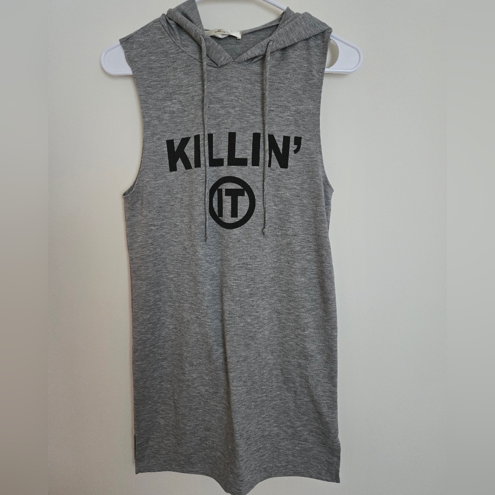 Gaze Gray Hoodie with Black Accents